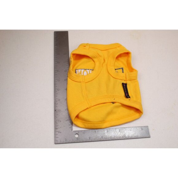 Parisian Pet Yellow Tee caution Can't Control My Licker Small Dog 92351 - Picture 3 of 5